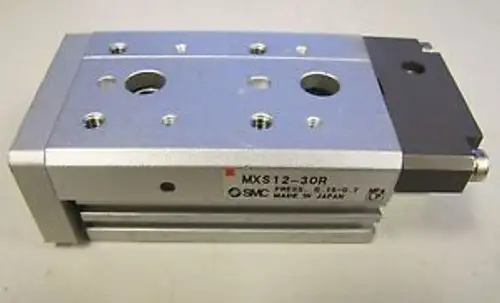 Smc Mxs12-30R 1 3/16 Stroke Air Pneumatic Guided Slide Table Cylinder