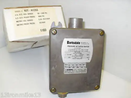 Barksdale B2T-H12Ss Pressure Switch 50-1200 Psi