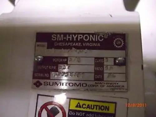 Sumitomo Induction Motor With Gear Head Motor Tc-Ex/Reducer Rnym-1120Y-15