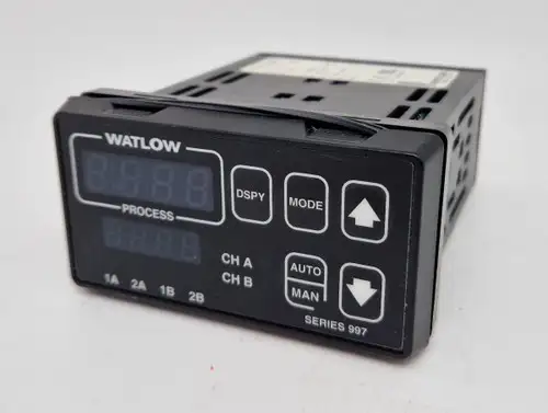 Watlow 997D-11Cc-Jurg Dual Channel Digital Temperature Controller Display