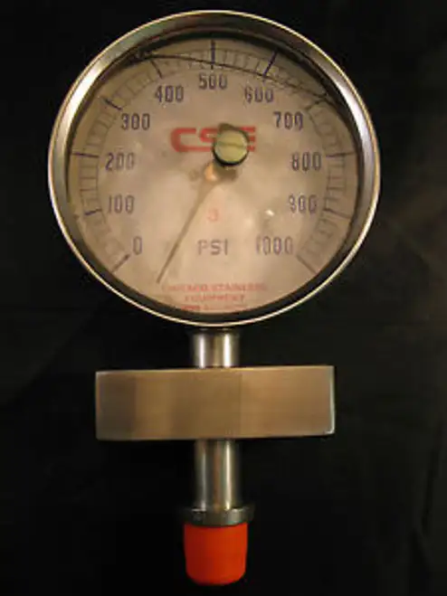 Cse Sani-Flow Homogenizer Pressure Gauge 5H-K-03-Gf 1000 Psi