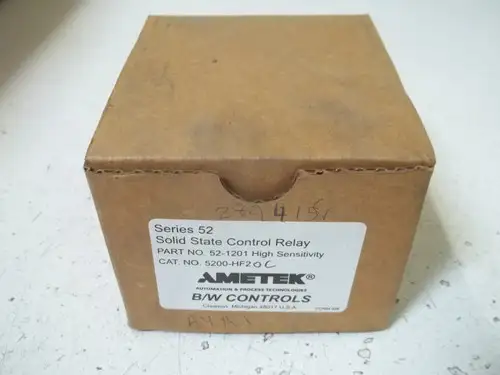 Ametek 52-Hf2 Solid State Control Relay