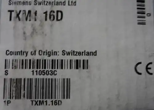 1 Siemens Txm1-16D Input 16 Points Modules Nob