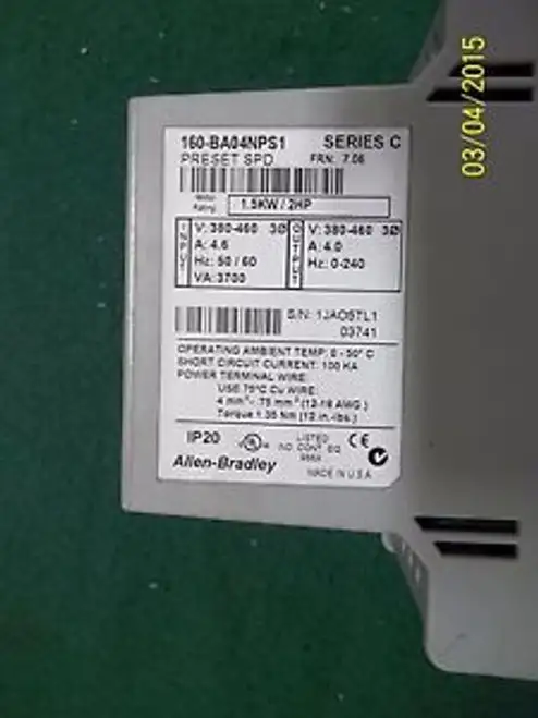 Allen Bradley 160-BA04NPS1 變頻驅動器
