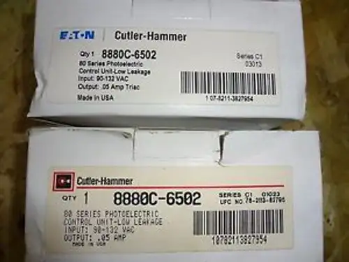 Cutler Hammer Eaton Opcon 80 Series 8880C-6502 光電控制單元