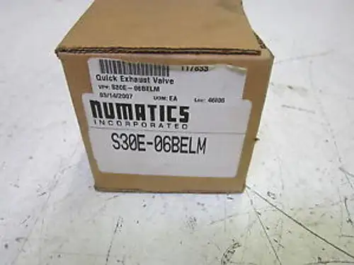 Valvola di scarico rapido Numatics S30E-06Belm 110Vac