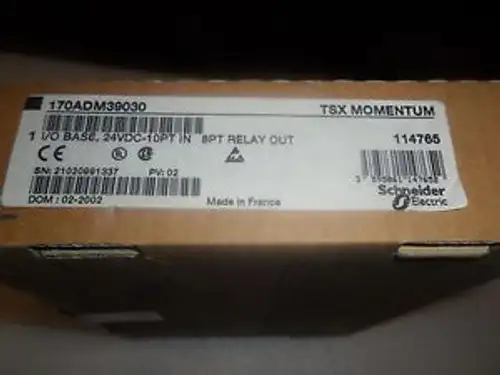 Schneider Tsx Momentum Modicon 170Adm39030 24Vdc-10Pt In 8Pt Relay Out