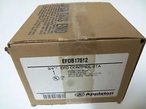 Appleton Efdb175-12 3/4 Explosion Proof Control Station
