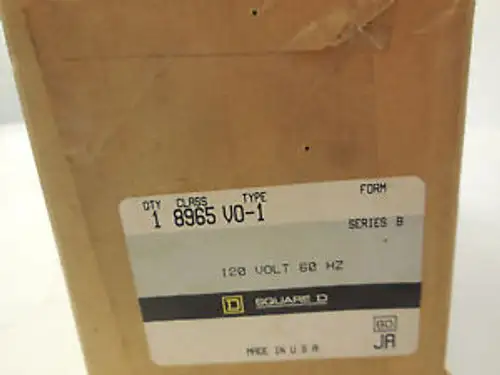 Square D 8965-V0-1 Contactor 8965V01