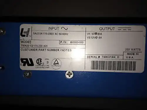 Lh Research Tma22-12/115 Industrial Power Supply