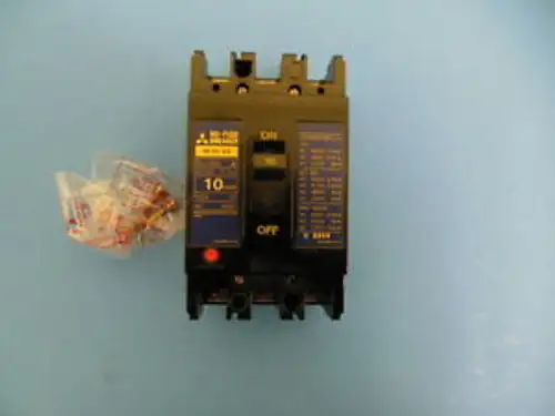 Mitsubishi NF30-SS 10 Amp 3 pole 600v Circuit Breaker