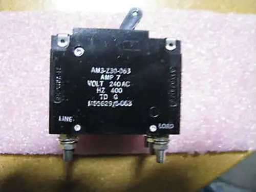 HEINEMANN CIRCUIT BREAKER M55629/5-063 NSN: 5925-01-036-0913 AM3-Z30-063