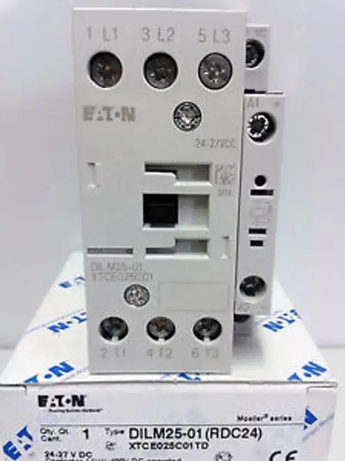 Moeller Eaton DILM25-01(RDC24) 11Kw/400V 24-27VC XTCE025C01TD 277178 接觸器