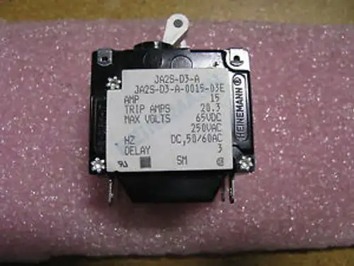 HEINEMANN CIRCUIT BREAKER 15AMP # JA2S-D3-A-0015-03E NSN: 5925-01-357-7026
