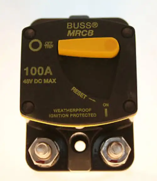 Cooperbussmann-Schiffsstromkreisunterbrecher 100 AMP Modell CB187F-100