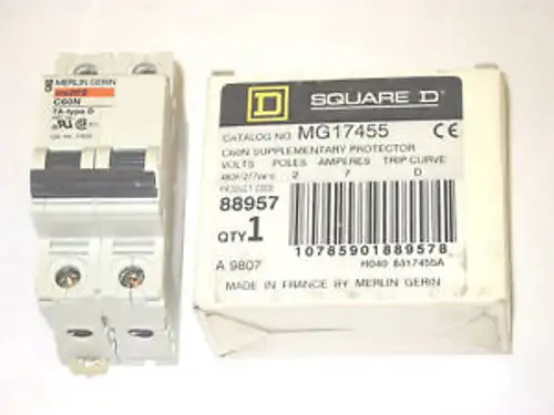 MG17455 SQUARE D MERLIN GERIN 7A MULTI 9 SCHALTER C60N