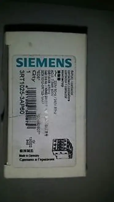 Siemens 3RT1025-1AP60 17 AMP 3 pole 240 volt AC coil 接觸器