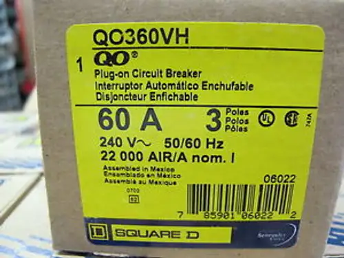 Sqd Qo360Vh 60 Ampere 3-polig 3-polig 22 Kaic