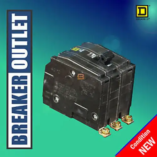 Qob340 Square D 40A 3P 120V 240V Bolt On Type Qob Model Circuit Breaker (D)
