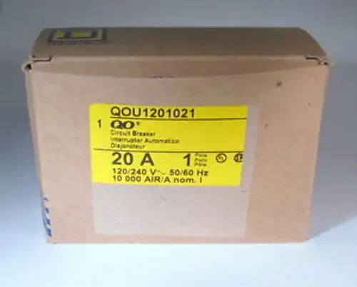 New In - Square D Qou120-1021 Circuit Breaker -