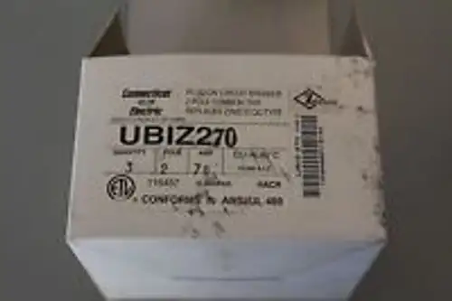 Neu 2 Ubiz270 Zinsco Typ Ubiz Leistungsschalter 2-polig 70 Amp120/ 240V