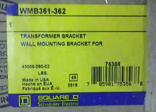 Neu Wmb361-362 Square D Transformator-Montagehalterung