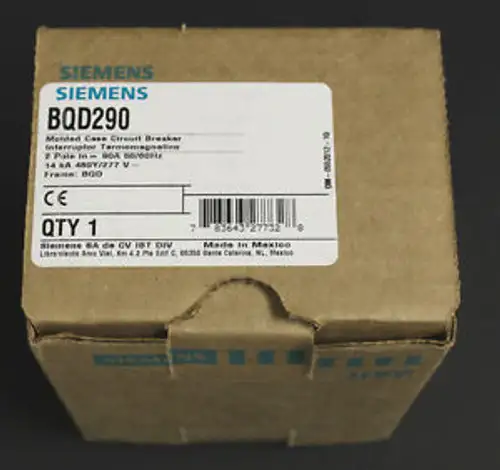 Bqd290 Siemens Ite 90A 277/480V 2P