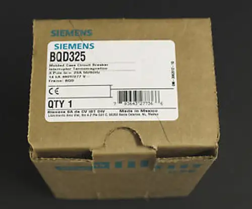 Bqd325 Siemens Ite 25A 277/480V 3P
