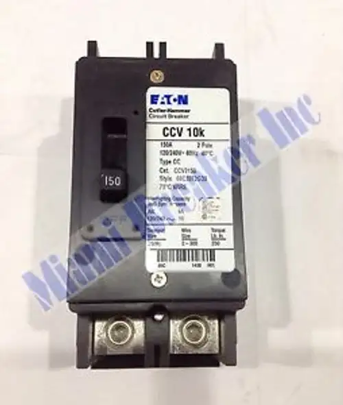 Ccv2150 Eaton-Leistungsschalter Typ Cc 2-polig 150 Amp 120/240V