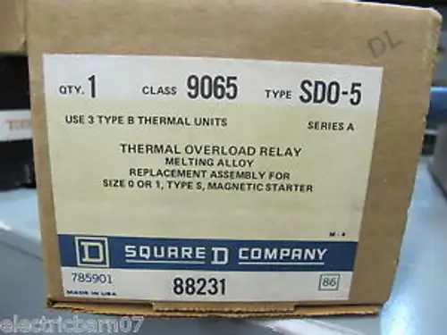 Square D 9065-Sdo-5 Thermal Overload Relay