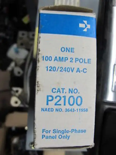 Ite P2100 1 Pole 100 Amp 240 Volt ブレーカー