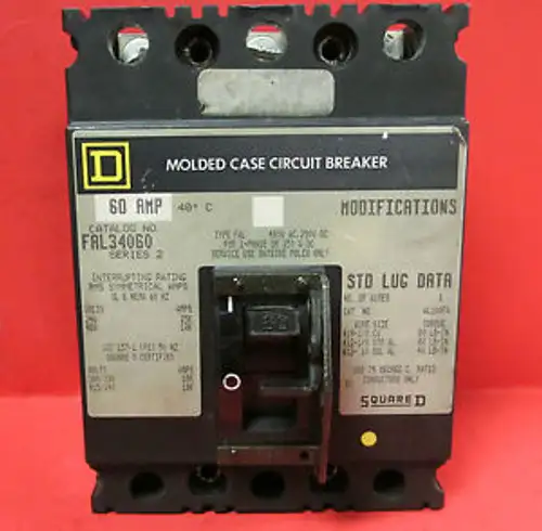 SQUARE D FAL34060 60 AMP 3-POLIGER LEISTUNGSSCHALTER ................ VC-97