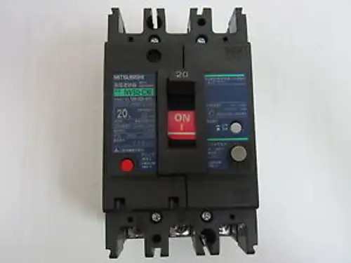 Mitsubishi NV50-CW AC 100-200-415v 20A 3-Pole Circuit Breaker