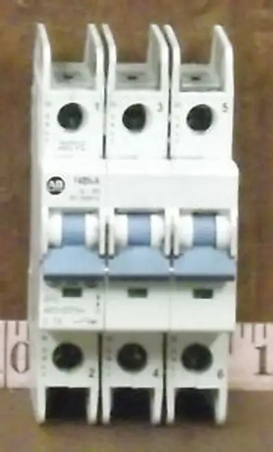 Allen Bradley 1489-A3C070 7 Amp 3 Pole Miniture Circuit Breaker