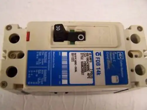 Westinghouse 30A 2Pole Breaker Fdb2030L Ll-52A