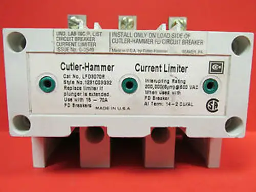 Cutler-Hammer Strombegrenzer Kat.-Nr. Lfd3070R ............ Wj-77