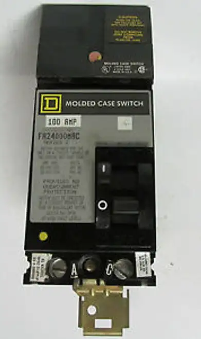 Square D 100 Amp 2 Pole I-Line Molded Case Switch Cat No. Fa34000Mac .... Vc-33