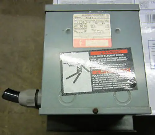 Square D 1.5 Kva Transformer Cat S39002-543-85C Type S 1Ph Take-Out