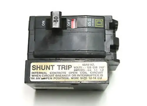 Square D 2P 30A 65K Circuit Breaker W/Shunt Trip Cat Qhb2301021.. L-17B