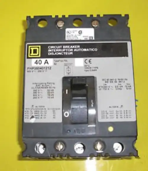 40 Amp Square D Circuit Breaker 250-600Volt