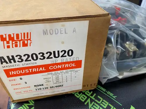 AH32032U20 - ARROW HART - MAGNETIC STARTER - SIZE 0 - 3 PHASE - COIL VOLTAGE 110
