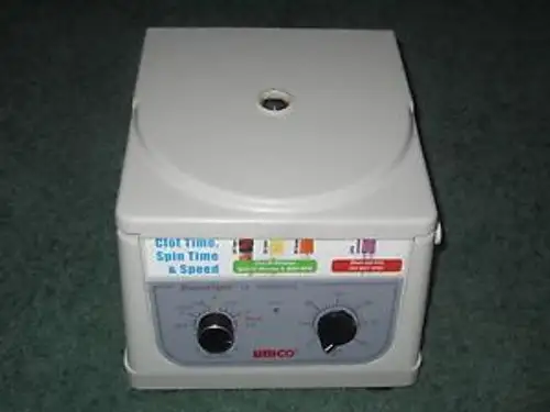 Exc Unico Powerspin Lx C858 Variable Speed 8 Place Rotor Centrifuge 300-4000 Rpm