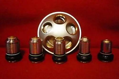 Olympus Bh Bhc Bhc-F Quintuple Nosepiece | Hi 100 Pl40 40 Pl20 10 | T#6379