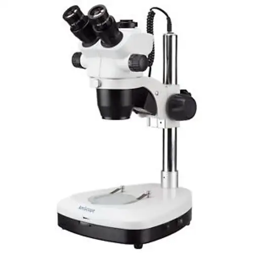 Amscope Nm-2T 10X-45X Led Trinocular Pillar Stereo Zoom Microscope