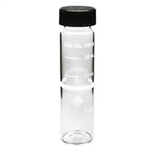 Hach 2401906 Glass sample cell 25 mm round 10-20-25 mL marks (Pack of 6)