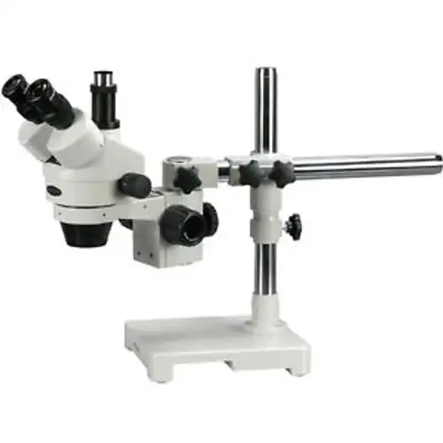 Amscope Sm-3Tp 7X-45X Boom Stand Trinocular Zoom Stereo Microscope