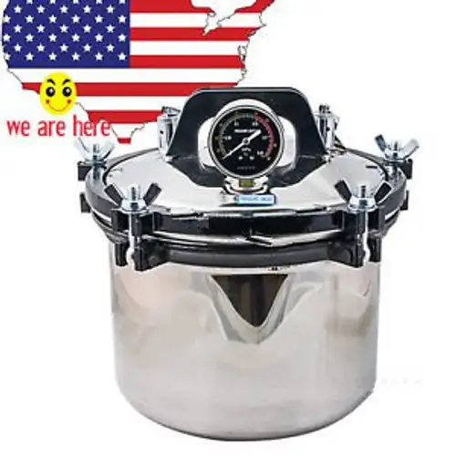 Fda 8L 0.145-0.165Mpa Dental Steam Autoclave Sterilizer Dual Heating System Pot