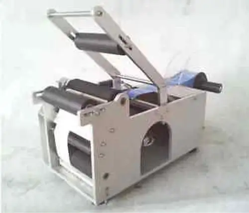 MT-50 máquina de etiquetagem semi-automática para garrafas redondas
