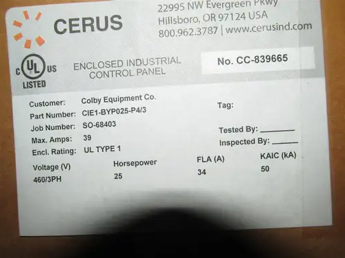 Cerus Cie1-Byp025-P4