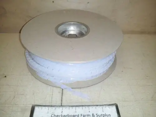 Nos Hellermann-Tyton Ptfe Natural Spiral-Wrap Plastic Tubing 2.5P9C .375" X 100'